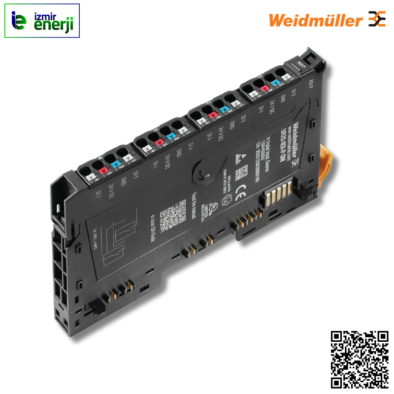 UR20-8DI-P-3W - 8 DI Modülü ( 2 ve 3 Kablolu ) Pozitif Anahtarlamalı
