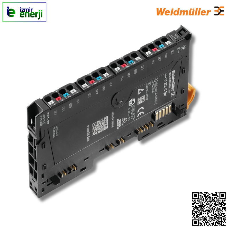 UR20-8DI-N-3W - 8 DI Modülü ( 2 ve 3 Kablolu ) Negatif Anahtarlamalı