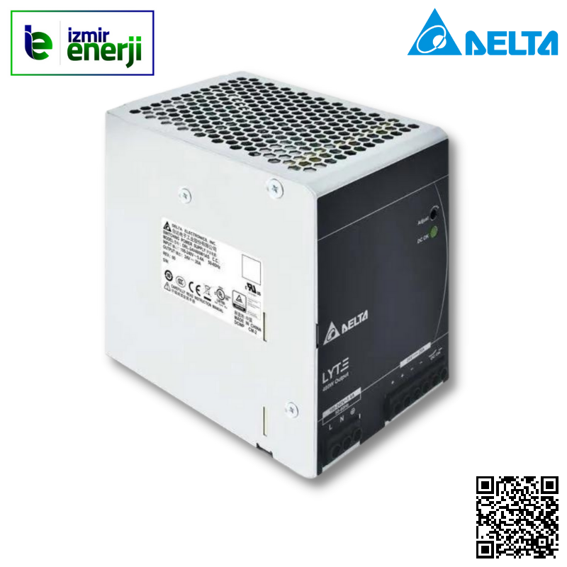 Güç Kaynağı 90-264VAC 1Faz 24V 480W 24V 20A çıkışlı, Alüminyum Kasa