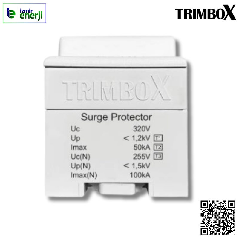 Trimbox B+C+D Sınıfı 2 Kutuplu Parafudr (100kA)