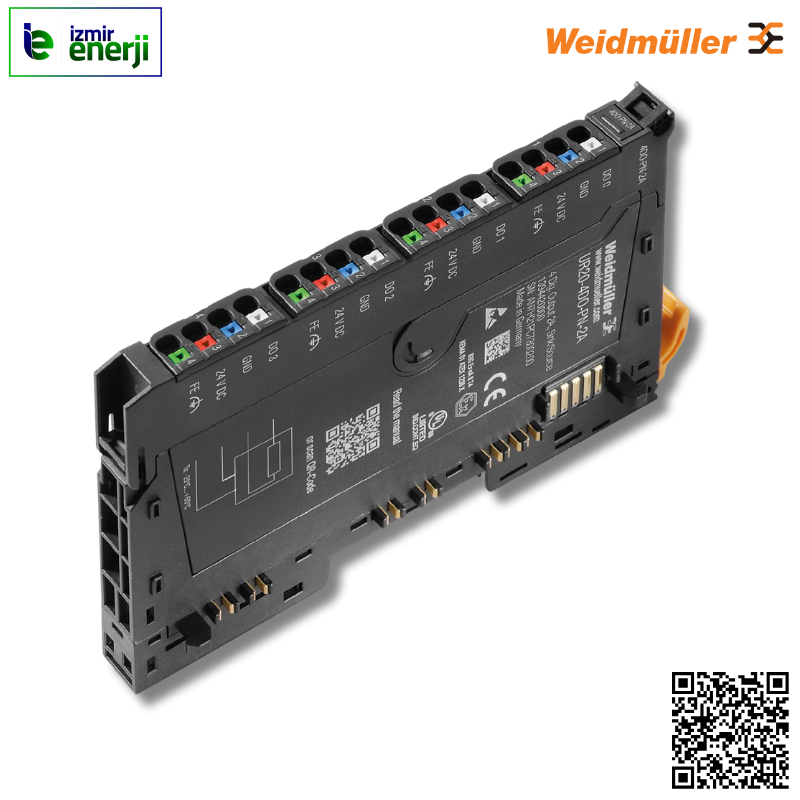 UR20-4DO-PN-2A 4 DO Modülü ( 2,3,3 + FE Kablolu ) 2A / Kanal, Pozitif ve Negatif Anahtarlama