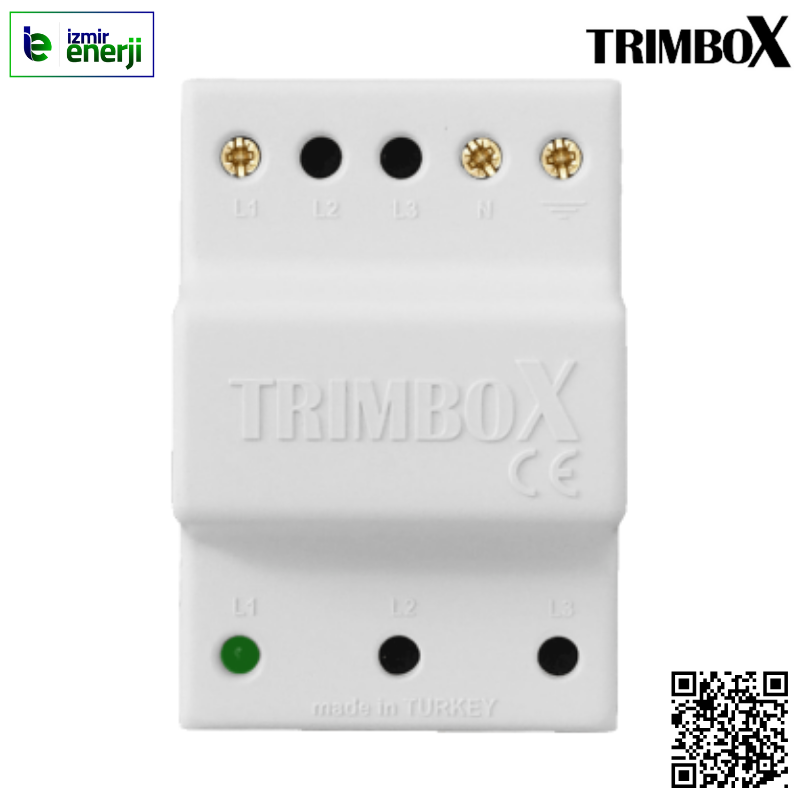 Trimbox Aşırı Gerilim Sönümleyici (Monofaze) (240VAC veya 100A Üzeri Uygulamalarda Kullanılır)