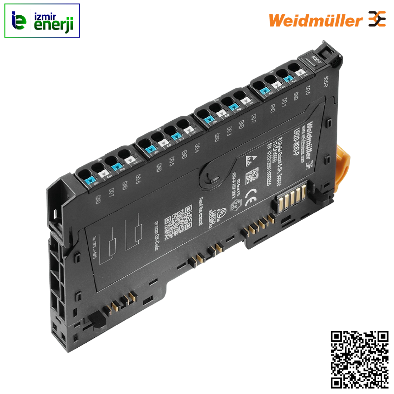 UR20-8DO-P 8 DO Modülü ( 2 Kablolu ) 0,5A / Kanal, Pozitif Anahtarlamalı