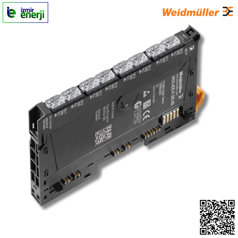 UR20-8DO-P-2W-HD 8 DO Modülü ( 2 Kablolu ) 0,5A / Kanal, Pozitif Anahtarlamalı