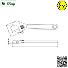 Kıvılcım Çıkarmaz Ex-Proof 55 x 300 mm /  2-1/8 Fort Pense