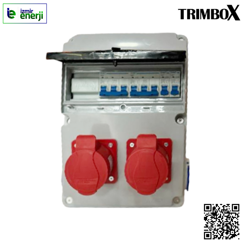 Trimbox Mobil Makine Koruma Prizi (2xYM3EXP+Trifaze 5x32A 2 adet Prizli Kombinasyon)