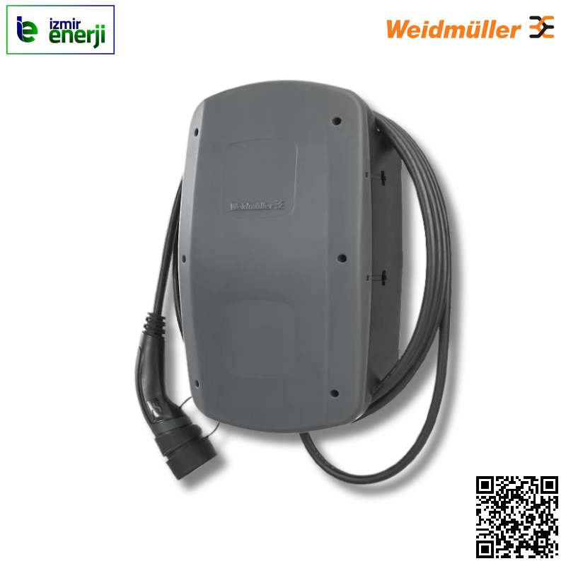 Araç Şarj İstasyonu CH-WS-A11-PE Duvar kutusu, maks. 11 kW @ 3 fazlı (400 V) şebeke bağlantısı şarj kapasitesi, maks. akım 16 A, 5 m kablolu ve tip 2 fişli, Mobil Uygulama