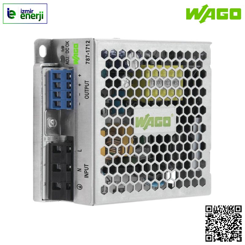 787-1712 Anahtarlamalı mod güç kaynağı; Eco; 1 fazlı; 24 VDC çıkış gerilimi; 2,5 A çıkış akımı; DC-OK LED