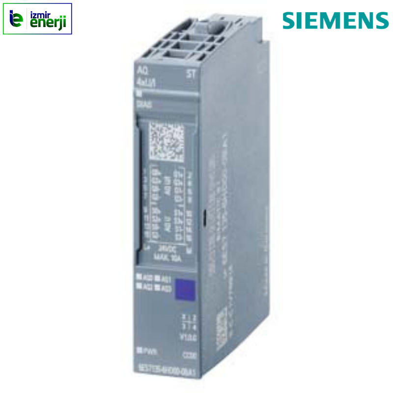 6ES7135-6HD00-0BA1 SIMATIC ET 200SP, Analog çıkış modülü, AQ 4XU/I Standardı, BU tipi A0, A1 için uygun, Renk kodu CC00, Modül teşhisleri, 16 bit, +/-0.3%