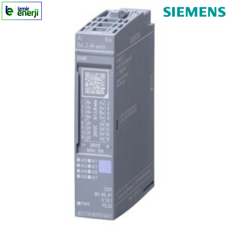 6ES7134-6GF00-0AA1 SIMATIC ET 200SP, Analog input module, AI 8XI 2-/4-wire Basic, suitable for BU type A0, A1, Color code CC01, Module diagnostics, 16 bit